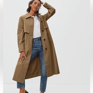 Everlane Long Mac Coat, NWT, size small